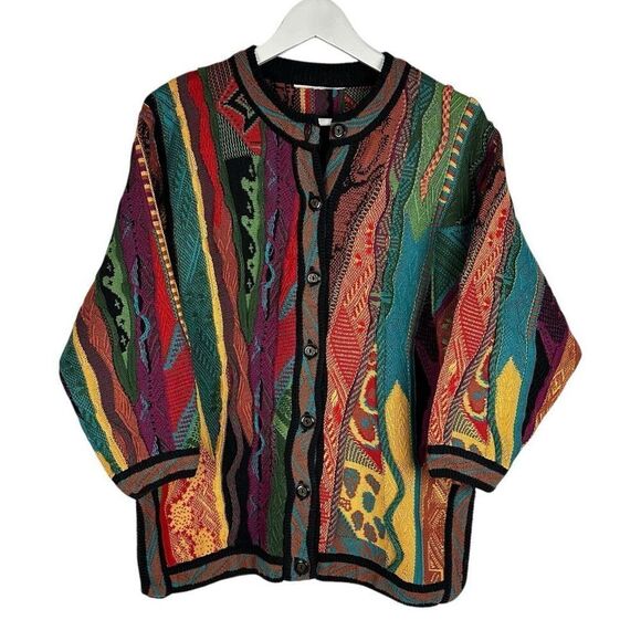 Vintage Carlo Alberto Australia Small Coogie Style Cardigan - Picture 2 of 9